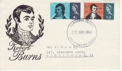 1966-01-25 Robert Burns Stamps Llandudno FDC (79791)