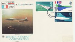 1969-03-03 Concorde Stamps Filton FDI FDC (79798)