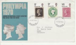 1970-09-18 Philympia Stamps Manchester FDC (79815)