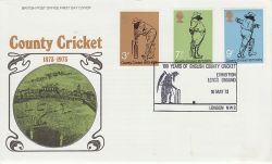 1973-05-16 Cricket Stamps Lords London NW8 FDC (79834)