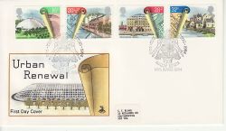 1984-04-10 Urban Renewal Stamps CIOB Ascot FDC (79869)