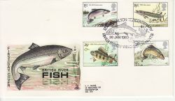 1983-01-26 River Fish Stamps River Itchen FDC (79877)