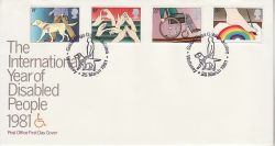 1981-03-25 Disabled Year Stamps Wallasey FDC (79904)
