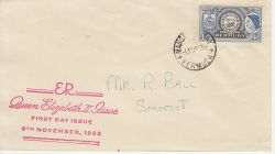 1953-11-09 Bermuda 4d Stamp FDC (79913)