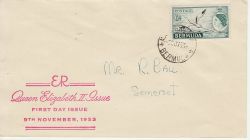 1953-11-09 Bermuda 6d Stamp FDC (79915)