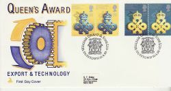1990-04-10 Queens Award Stamps Dufftown FDC (79940)