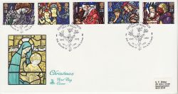 1992-11-10 Christmas Stamps Godshill IOW FDC (79963)