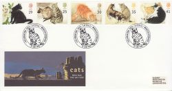 1995-01-17 Cats Stamps Catshill FDC (79979)