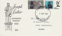 1965-09-01 Lister Centenary Stamps Phos London FDC (80002)