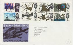 1965-09-13 Battle of Britain Stamps Phos London EC FDC (80007)