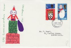 1966-12-01 Christmas Stamps Phos Bureau FDC (80020)
