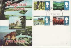 1966-05-02 Landscapes Stamps Phos Fareham FDC (80021)