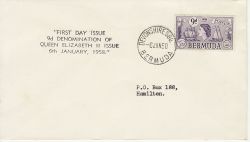 1958-01-06 Bermuda 9d Stamp FDC (80038)