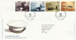 2001-04-10 Submarines Stamps Portsmouth FDC (80070)
