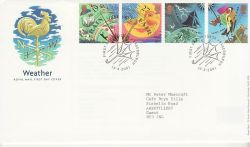 2001-03-13 Weather Stamps Fraseburgh FDC (80073)