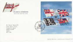 2001-10-22 Flags and Ensigns Stamps Rosyth FDC (80075)