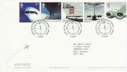 2002-05-02 Airliners Stamps Heathrow FDC (80077)
