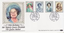 1990-08-02 Queen Mother Stamps London SE1 FDC (80119)