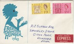 1963-03-21 Freedom from Hunger Stamps London EC4 cds (80232)