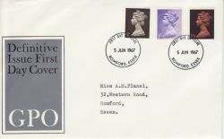 1967-06-05 Definitive Stamps Romford FDC (80244)