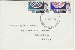 1965-11-15 ITU Centenary Stamps Romford FDC (80250)