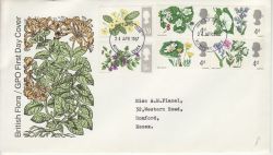 1967-04-24 Flowers Stamps Phos Romford FDI (80259)