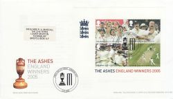 2005-10-06 Cricket The Ashes M/S London FDC (80288)