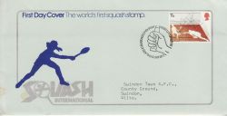 1977-01-12 Racket Sports Squash Stamp Bureau FDC (80295)