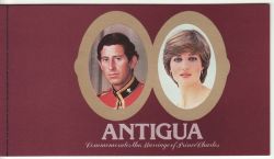Antigua 1981 Royal Wedding Stamps S/A Booklet (80365)