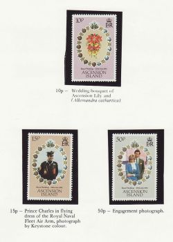 Ascension Island 1981 Royal Wedding Stamps MNH (80374)