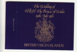 British Virgin Islands 1981 Wedding $3.40 Booklet (80419)