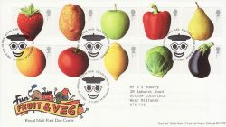 2003-03-25 Fruit and Veg Stamps T/House FDC (80442)