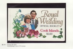 Cook Islands 1981 Royal Wedding Stamps $6 Booklet (80451)
