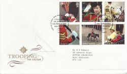 2005-06-07 Trooping The Colour Stamps T/House FDC (80505)