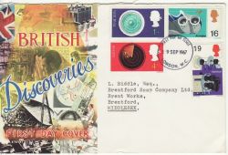 1967-09-19 British Discoveries Stamps London FDC (80590)