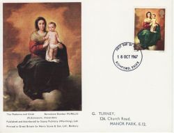 1967-10-18 Christmas Stamp Card Romford FDC (80621)