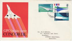 1969-03-03 Concorde Stamps London FDC (80625)