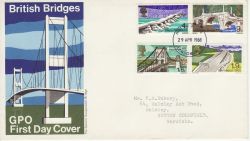 1968-04-29 British Bridges Stamps London FDC (80629)