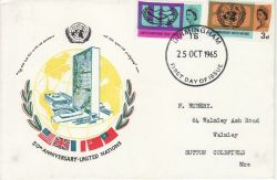 1965-10-25 United Nations Stamps Birmingham FDC (80649)