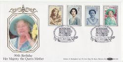 1990-08-02 Queen Mother Stamps London SW1 FDC (80757)