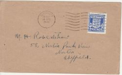 1946-04-14 Guernsey Arms Stamp 2½d Stamp on Cover (80795)