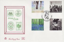 2000-07-04 Stone and Soil Stamps Barnsley FDC (80860)