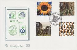 2000-08-01 Tree and Leaf Stamps Kew Gardens FDC (80862)