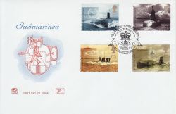 2001-04-10 Submarines Stamps Portsmouth FDC (80870)