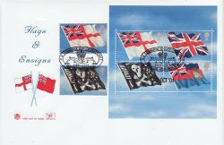 2001-10-22 Flags and Ensigns Stamps Faslane FDC (80875)