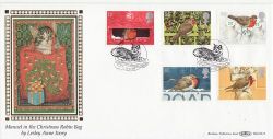 1995-10-30 Christmas Robins Stamps Oxford FDC (80879)