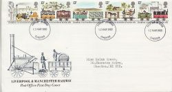 1980-03-12 Railway Stamps Chester FDC (80908)