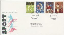 1980-10-10 Sport Stamps Chester FDC (80910)