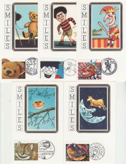1991-03-26 Greetings Stamps x10 Benham Cards FDC (80969)