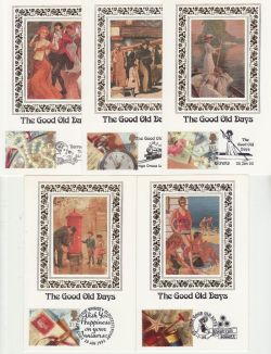 1992-01-28 Greetings Stamps x10 Benham Cards FDC (80980)
